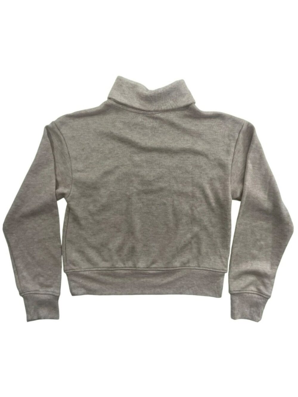 Universal Thread Sweatshirt Heathered Oatmeal Quarter-Zip Pullover Wmn's S NEW - Picture 2 of 7
